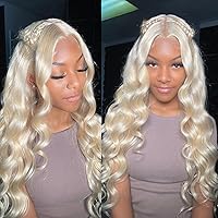 Vista 1 de Peluca de cabello humano rubio 613 de 20 pulgadas, densidad del 180%, pelucas de cabello humano ondulado de 13 x 6 pulgadas, pelucas de cabello