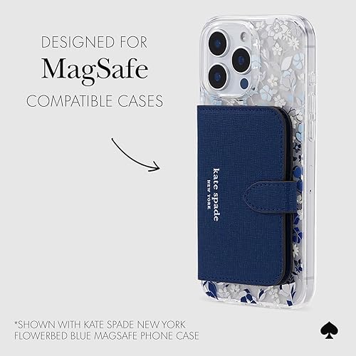 Miniatura 32 de kate spade new york Cartera magnética/tarjetero - Compatible con teléfonos y fundas MagSafe - Pale Dogwood cornejo pálido