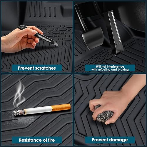 Miniatura 4 de Alfombrillas de goma TPE para todo tipo de clima, compatibles con Chevrolet Cruze 2016, 2017, 2018 y 2019, juego de revestimientos de alfombras de