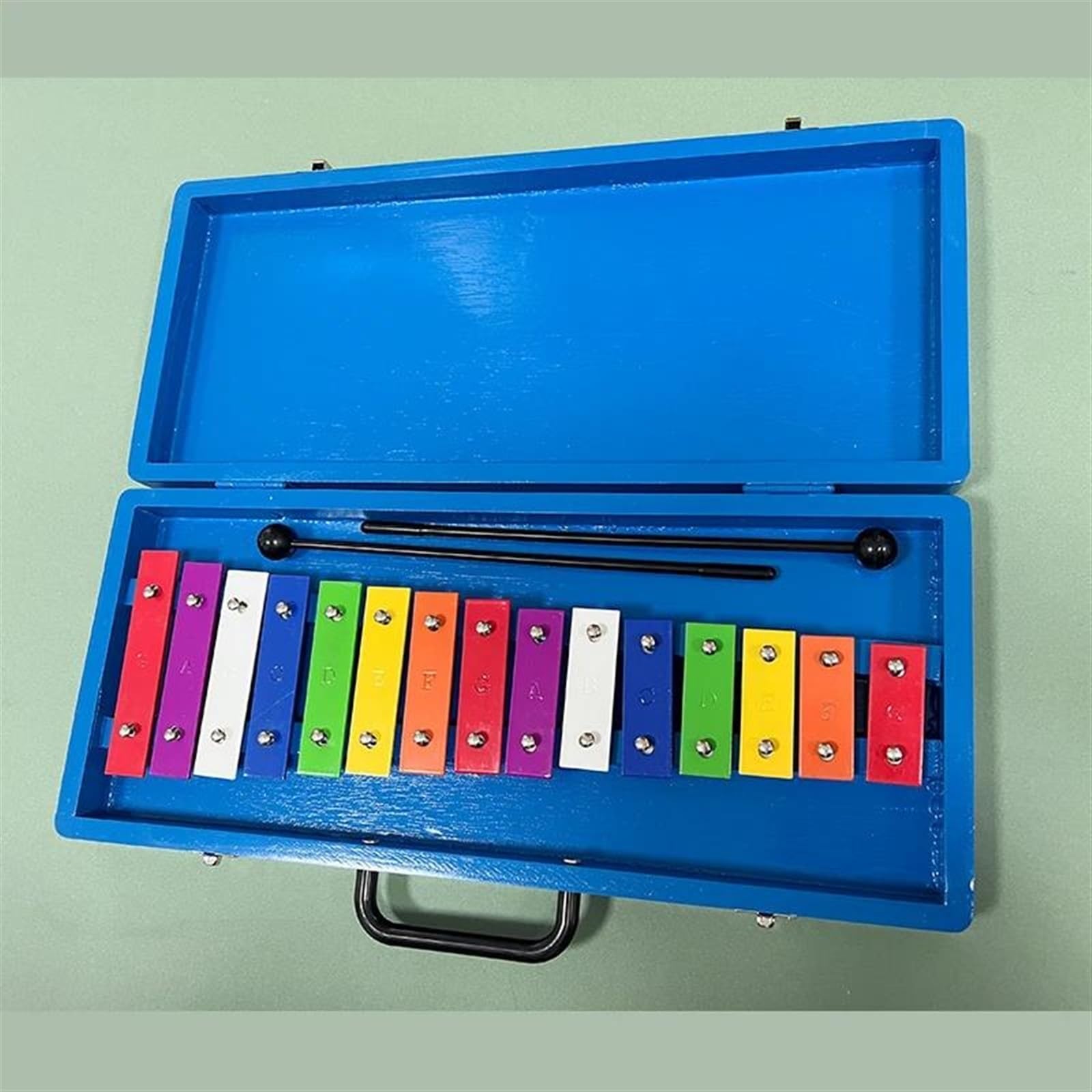 Xylophone Xylophone Glockenspiel À 15 Touches Instrument De Percussion Musicale Coloré Avec Étui Maillets Pour Le Sens De La Musique
