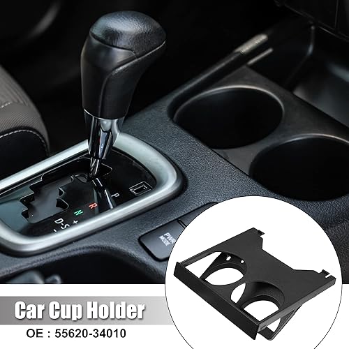Miniatura 2 de X AUTOHAUX Soporte de vaso extraíble doble montado en tablero para Toyota T100 1993-1998 Reemplaza 55620-34010 Soporte de taza central para el panel