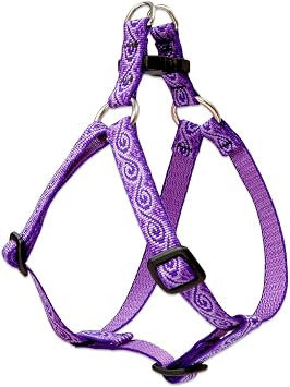 LupinePet Originals 1/2" Jelly Roll 12-18" Step In Harness for Small Dogs