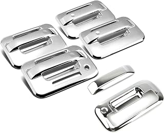 Chrome Door Handle Cover with Keypad and Tailgate Cover for Ford F150 2004-2014 Lincoln Mark LT 2006-2008