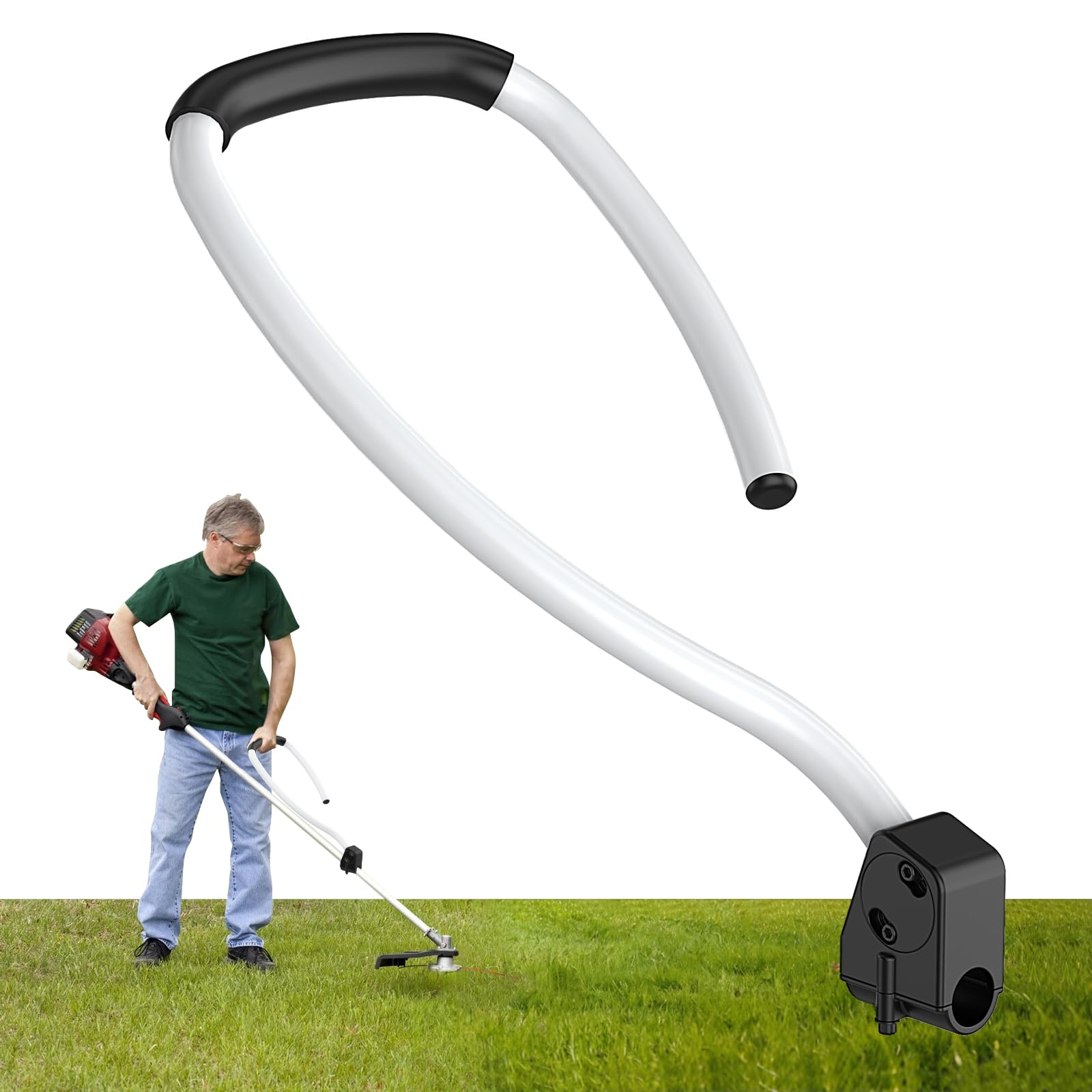 Impugnatura ergonomica per decespugliatori di erbacce, manico per decespugliatore con staffa per decespugliatore, cura del prato, paesaggistica