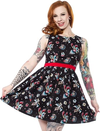 Sourpuss Birds of Paradise Shift Dress