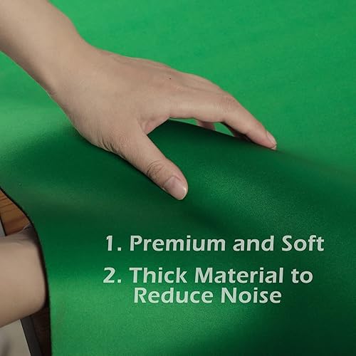 Miniatura 8 de GUSTARIA American Mahjong - Juego de 166 azulejos de Mahjongg acrílicos impresos, tapete Mahjong, tapete de juego con bolsa de transporte y dados