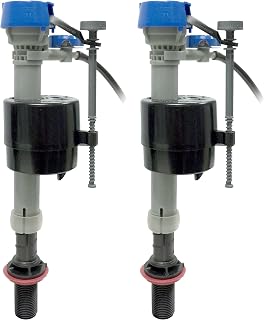 Fluidmaster 400H-5003 Performax Universal Toilet Fill Valve 2-Pack - Quietest, Most Powerful with Tank & Bowl Control, Blue