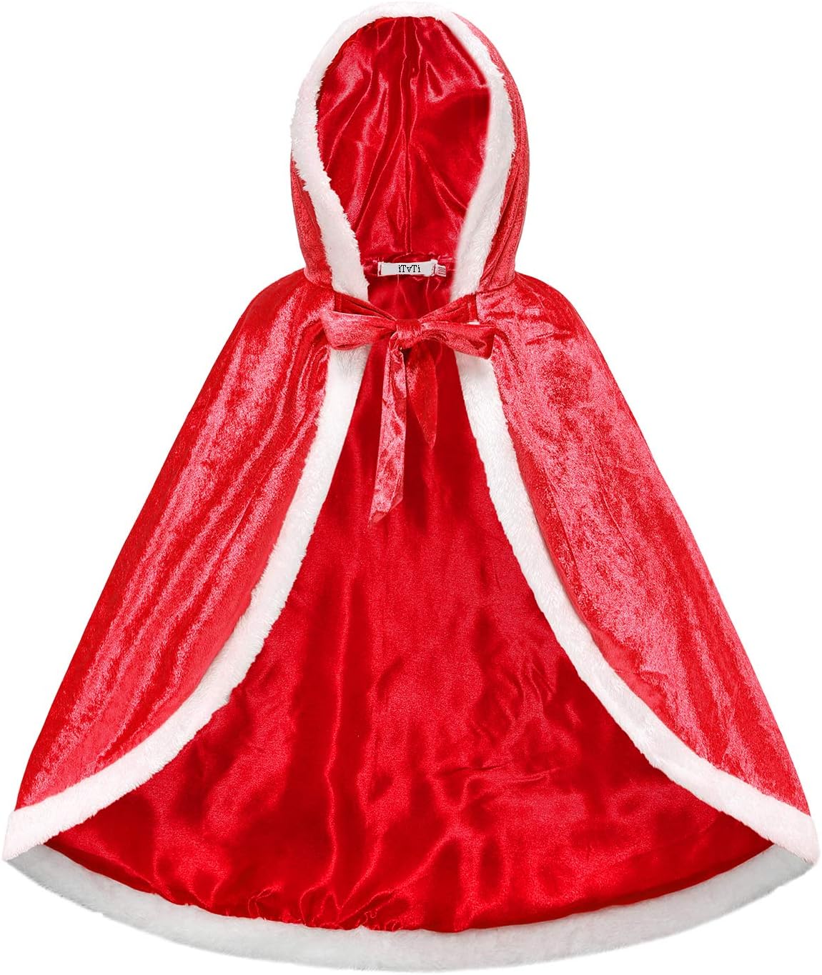 iTVTi Princess Cloak with Hood Girls Cape Kid Toddler Costume Dress up for Halloween Christmas Carnival Cosplay