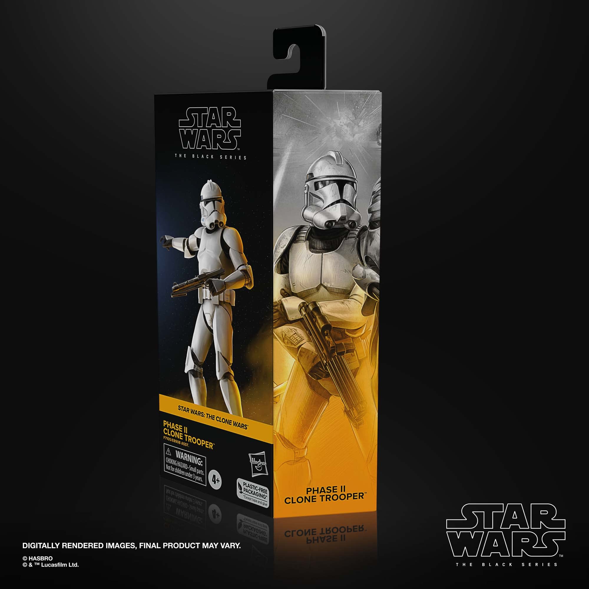 Hasbro Star Wars The Black Series - Soldado clon Fase II - Star Wars: The Clone Wars - Figura de acción de 15 cm