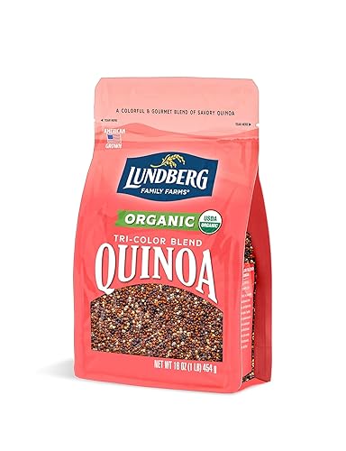 Lundberg Family Farms - Mezcla de quinoa orgánica tricolor mezcla de quinoa blanca negra y roja 9 aminoácidos esenciales sin OMG sin gluten