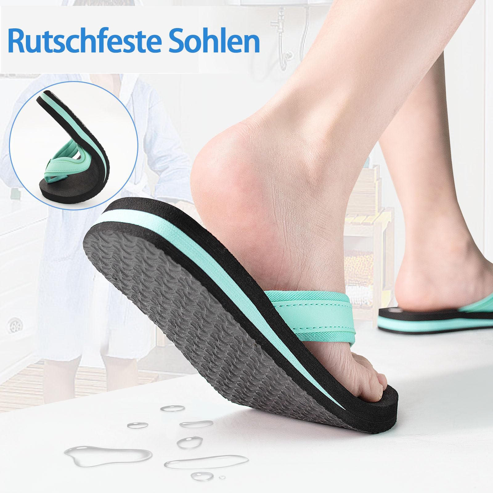 ELUTONG Kinder Flip Flops Jungen Mädchen Sandalen Wasserschuhe Jungen Mädchen Unisex-Kinder Strandschuhe Flip Flops EU 30-39