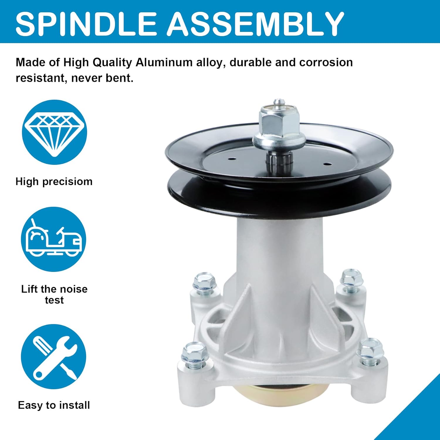 187292 192870 Spindle Assembly for Craftsman Husqvarna AYP 587125401 Craftsman LT1000 LT3000 GT6000 Husqvarna YTH24V48 YTH22V46 Spindles Lawn Mower 42" 46" 48" 54" Deck Spindle 3PCS