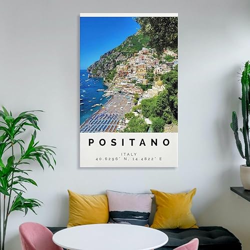Miniatura 6 de Póster Positano con impresión colorida, arte de pared Positano, decoración de fotos Positano, impresión de viaje de regalo, póster de arte en lienzo
