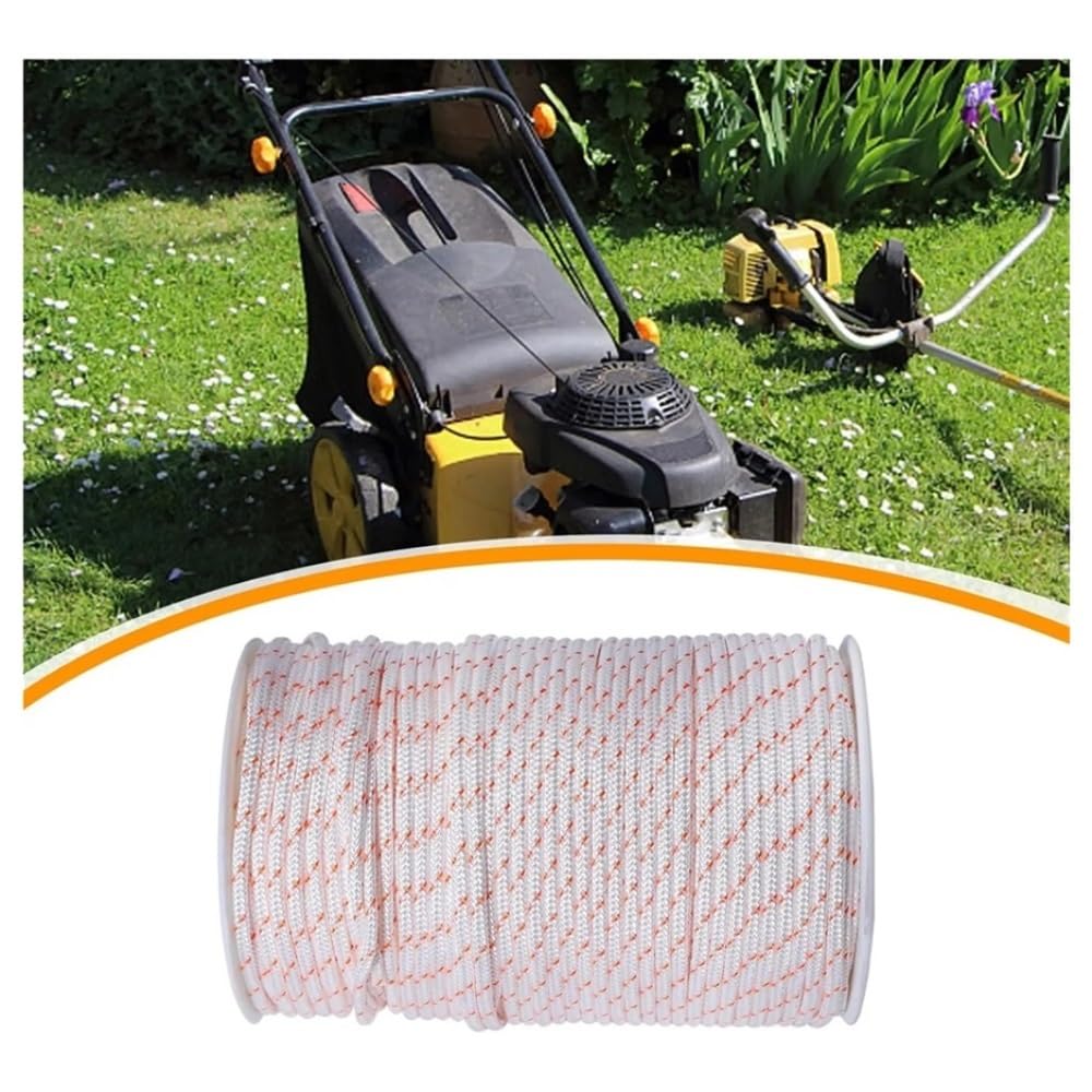 Cuerda de Arranque de Retroceso, Cable de tracción de 3Mm, 100 Metros, cortadora de Cepillo, cortadora de césped, Apta for Motosierra, Cable de tracción
