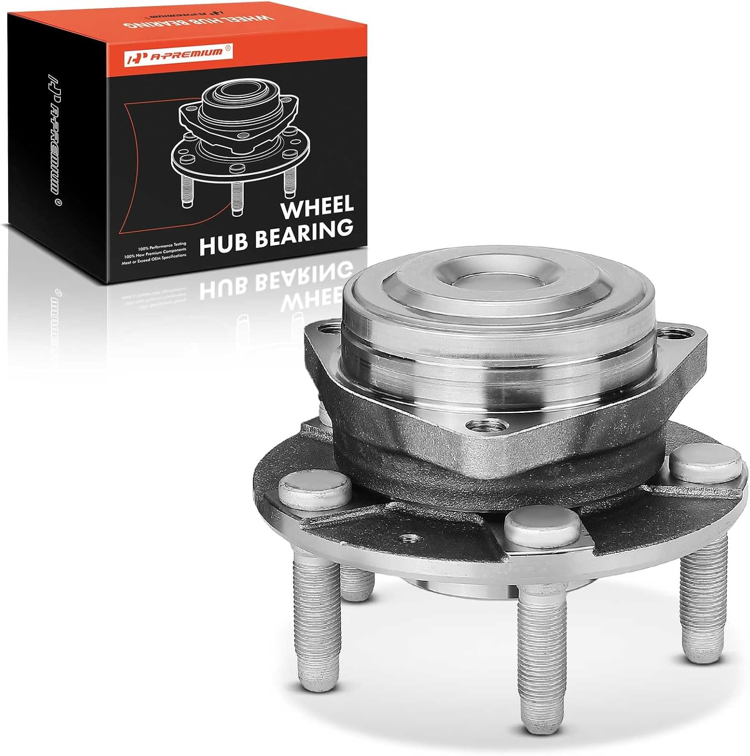 A-Premium Front Wheel Bearing and Hub Assembly with 5-Lug Compatible with Chevrolet Caprice 2014-2017, SS 2014-2017