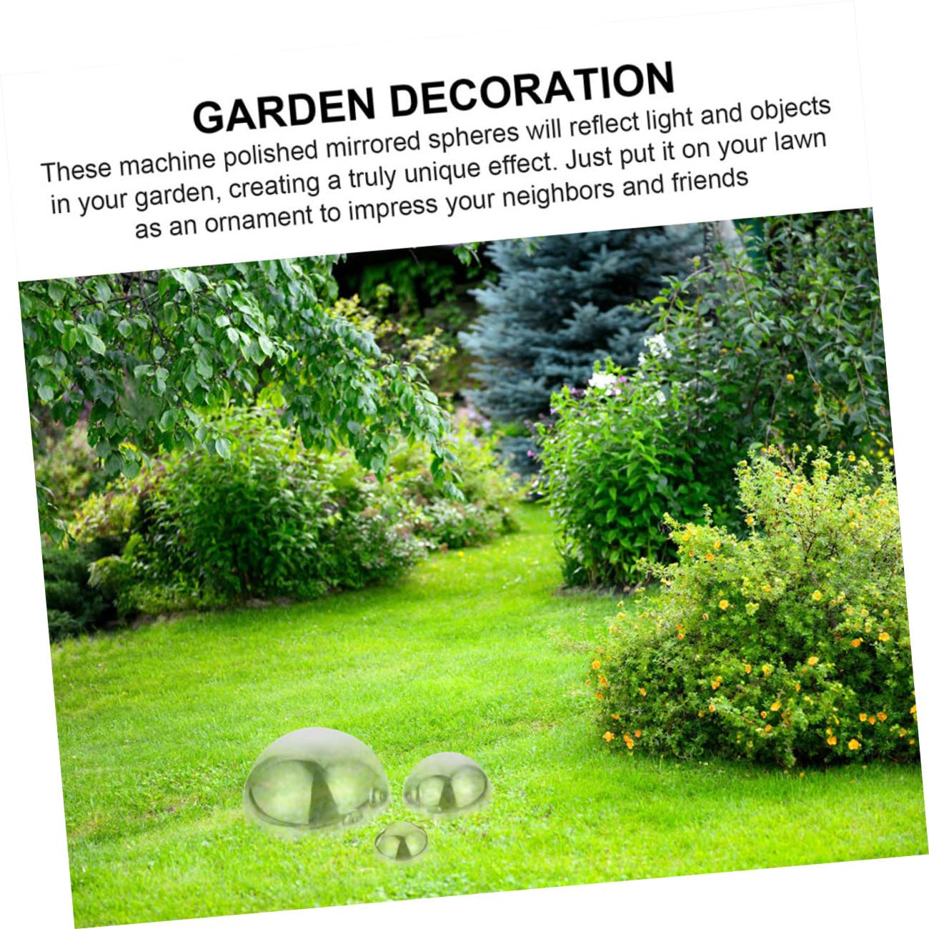 POPETPOP Sfere Acciaio Luminose Per Giardino Riflettenti e Decorative Per Centrotavola e Arredamento Esterno Design Elegante e Duraturo