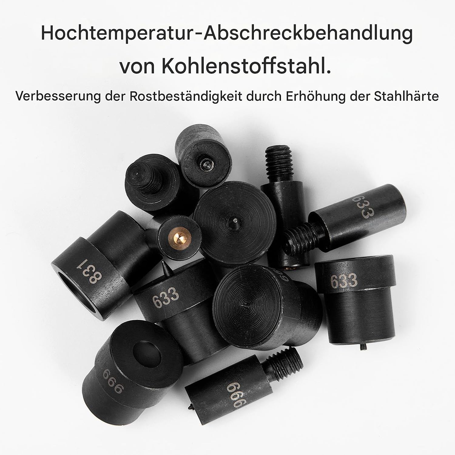 WUTA Ösenmaschine, Profi Ösenpresse Set, Handpresse Ösenzange für DIY Handwerk(Keine Matrizen,ohne Form)
