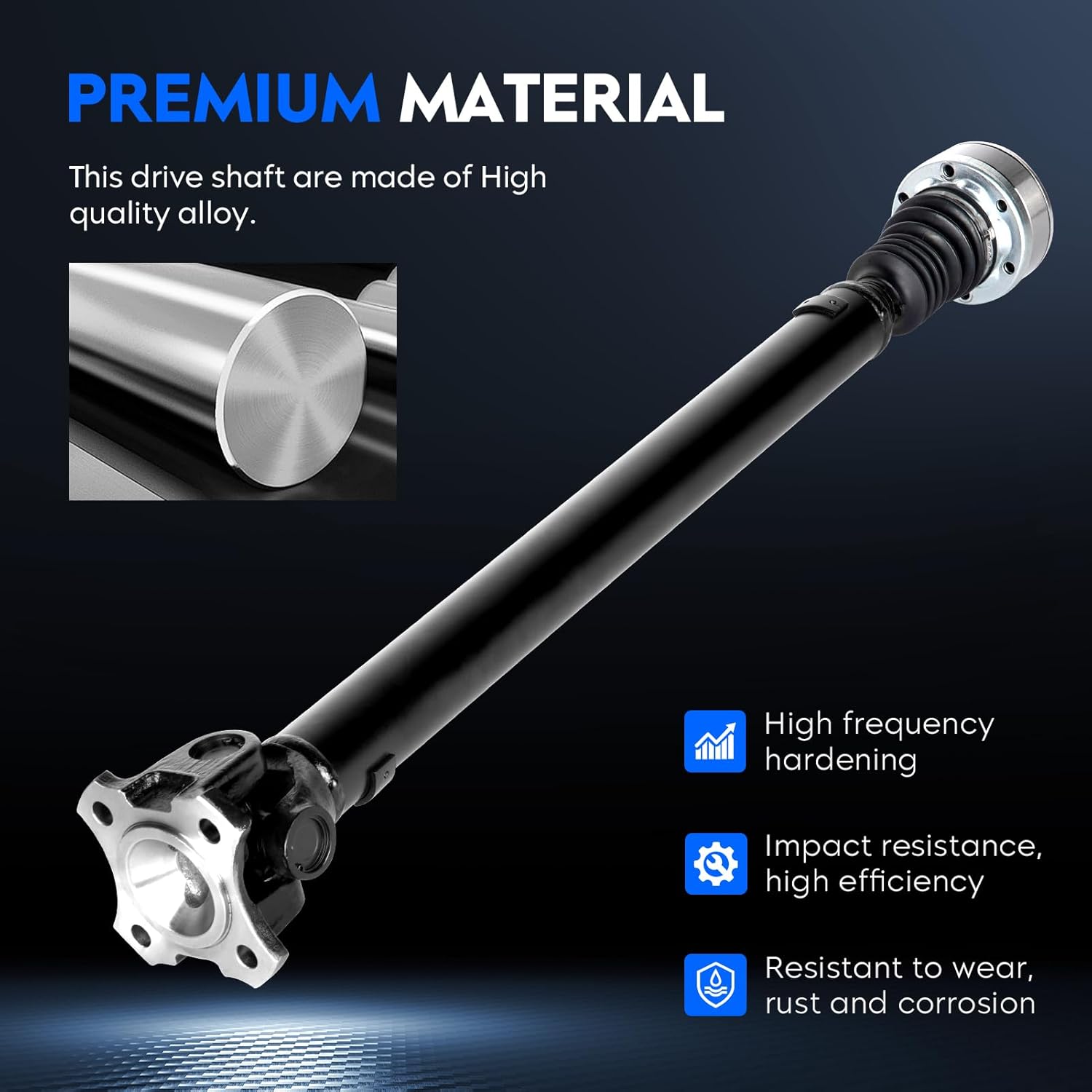 32 inch Front Drive Shaft Prop Shaft Driveshaft Assembly Fit for Dodge Nitro V6 4.0 2007-2011, 4WD, Replace for 938-308, 52853364AB, 52853364AC (Only Fit 4WD)
