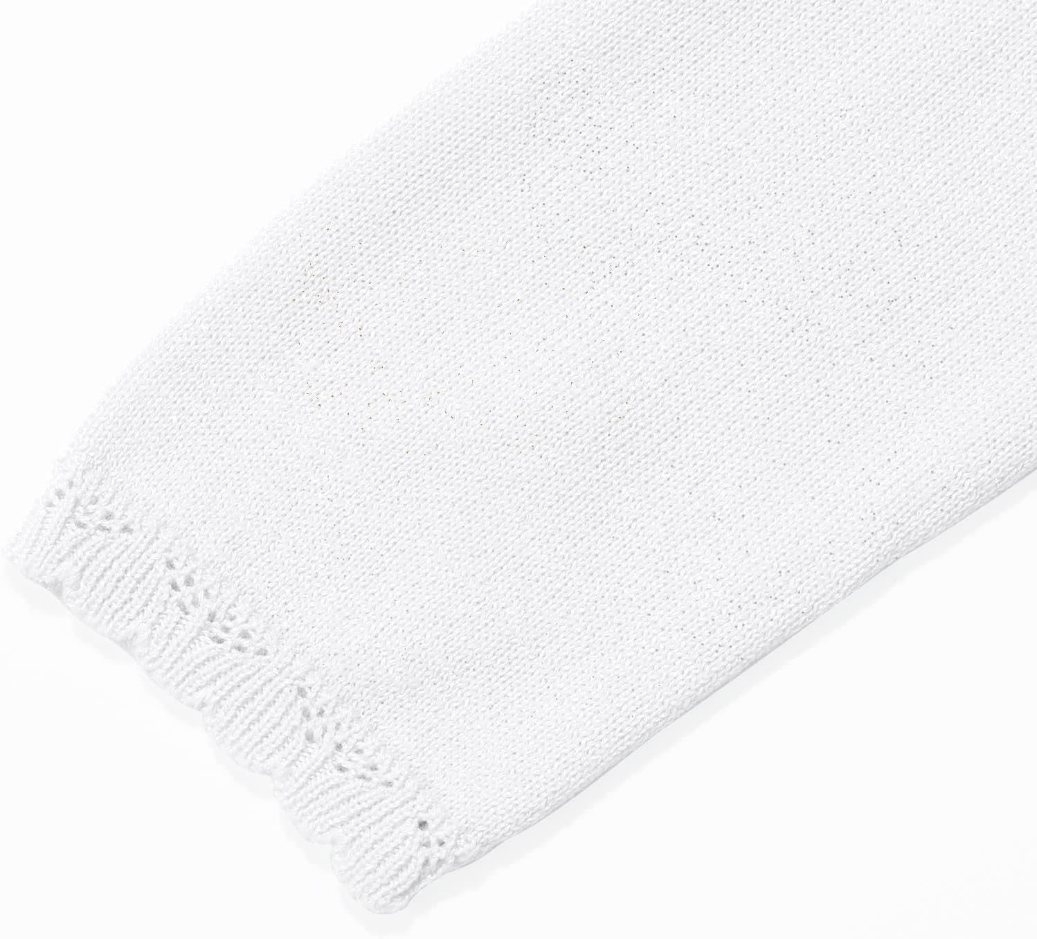 Girls Long Sleeve Sparkle Bolero Cardigan Kids Button Closure Knitted Shrug Cropped Sweaters Tops 3-12 Years - Image 8