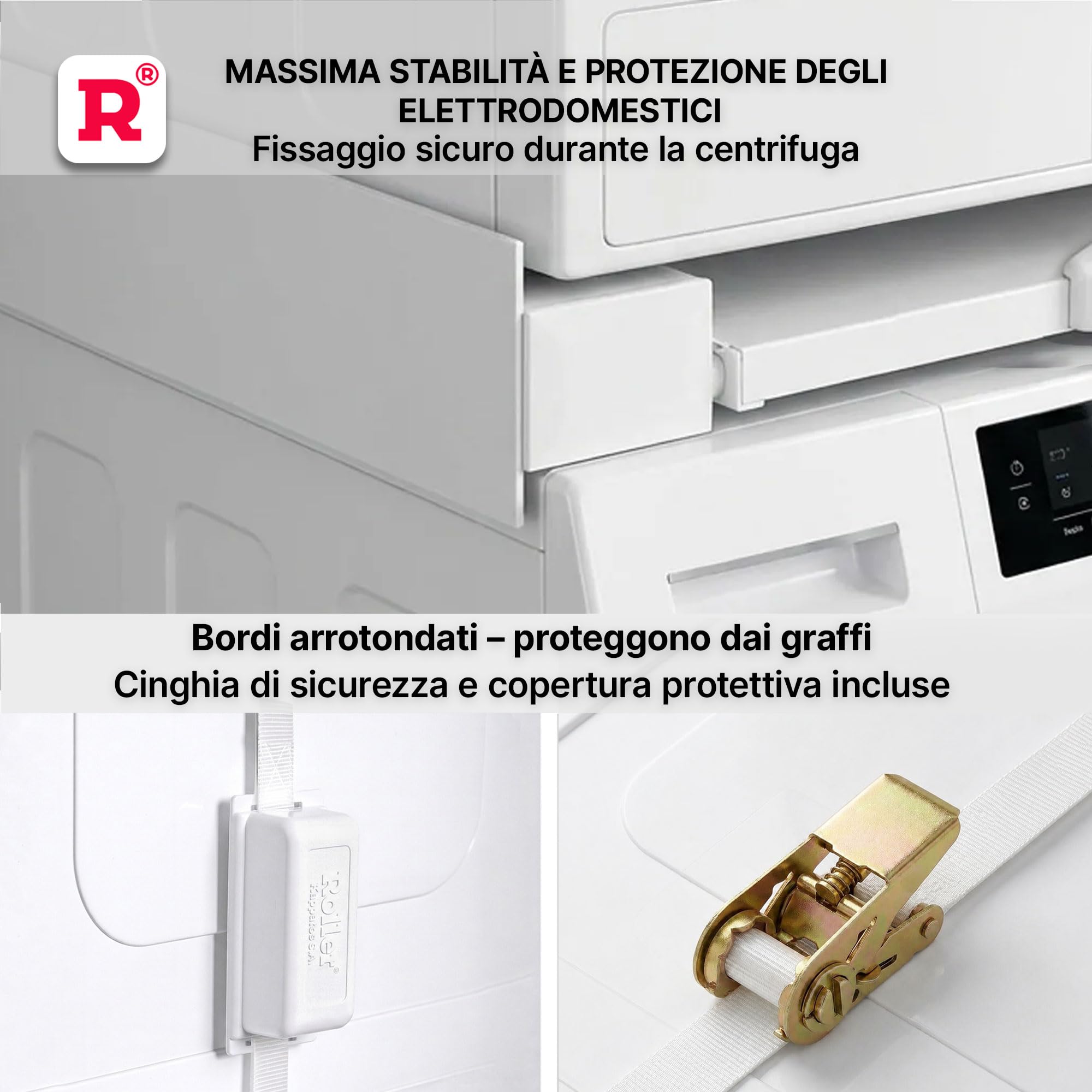 ROLLER Kappatos Kit Sovrapposizione Premium, Ripiano Estraibile, 250 kg