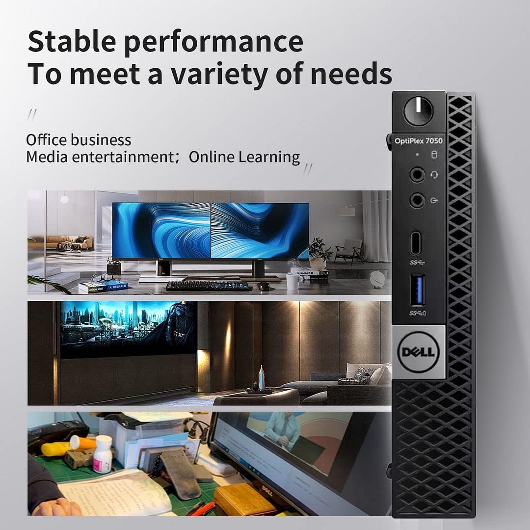 Dell Optiplex 7050 Micro Desktop PC, Intel Quad Core i7-7700T 2.90