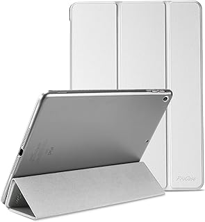 ProCase iPad 9.7 Case (Old Model) 2018 iPad 6th Generation / 2017 iPad 5th Generation Case - Ultra Slim Lightweight Stand Case with Translucent Frosted Back Smart Cover for iPad 9.7 Inch –Silver