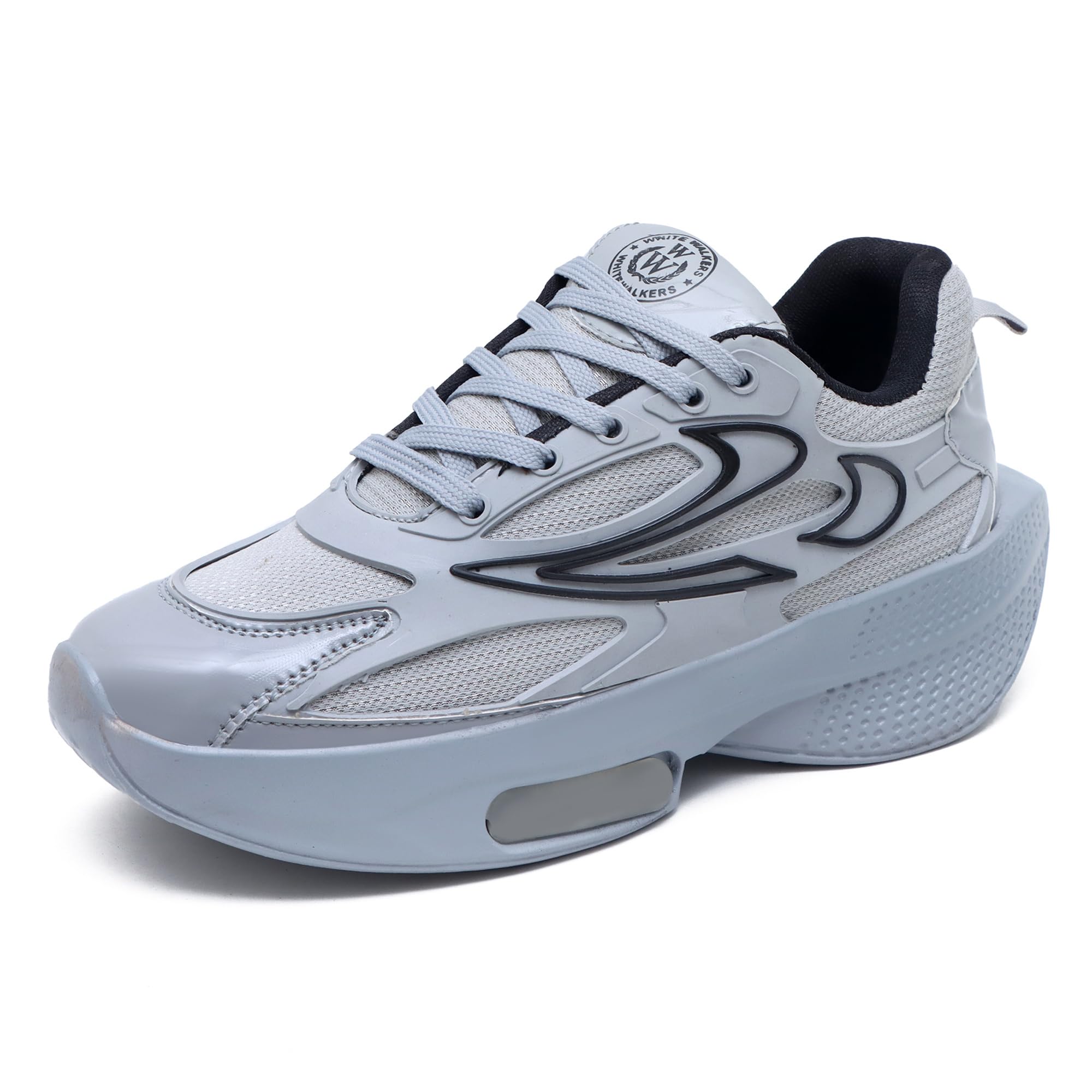 Boys' & Men's Flex Essential Walking Running Shoes, Breathable Knit Upper, Natural Rubber Sole, Tuff Surface