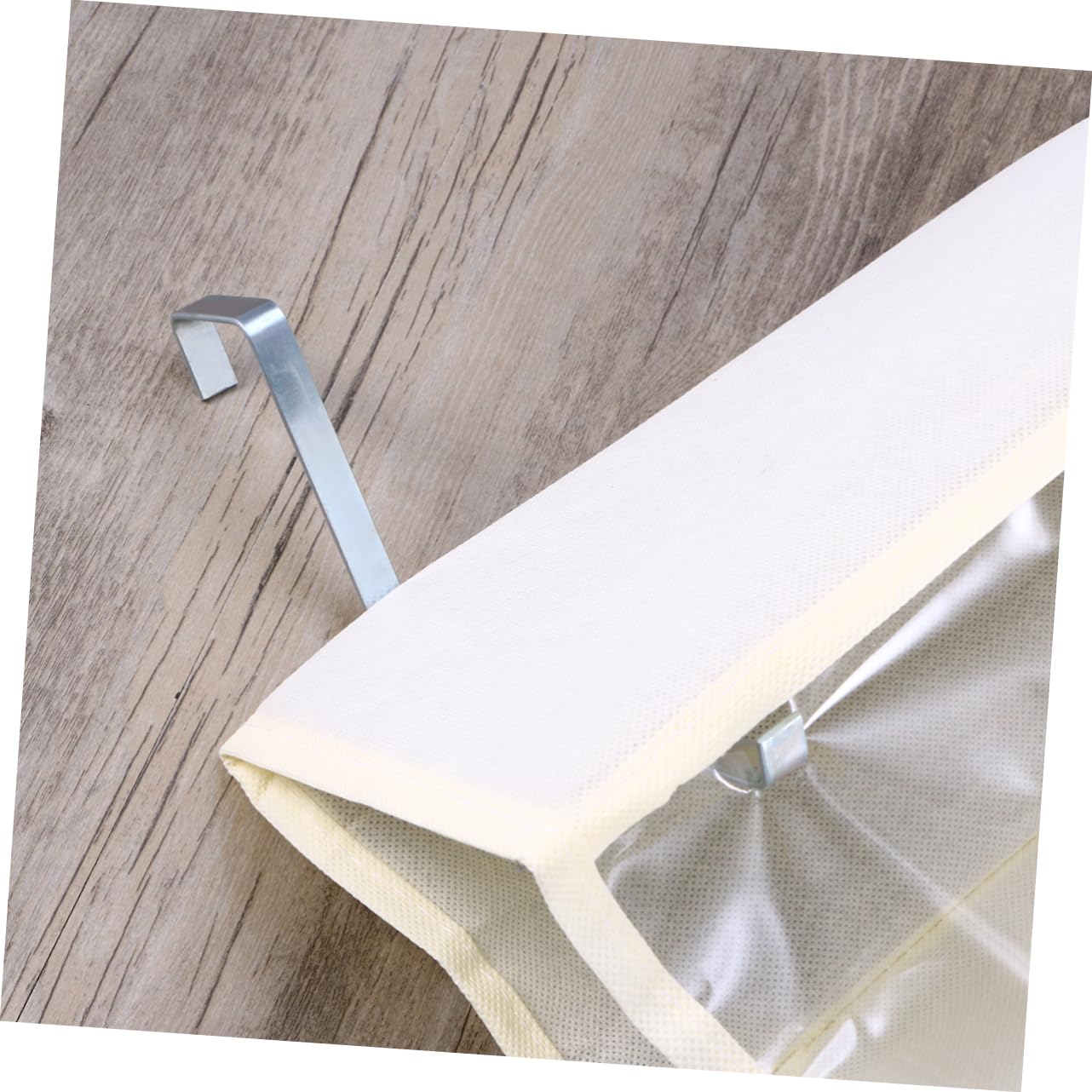 Organizador de Zapatos 26 Bolsillos Grandes, Colgador sobre Puerta | Poliéster y Metal, Gancho Incluido, para Pasillos Estrechos y Dormitorio, Beige