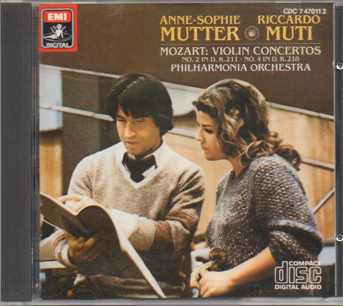 Violin Concertos 2 & 4 [Audio CD] Mozart; Mutter; Muti and Philharmonia Orchestra