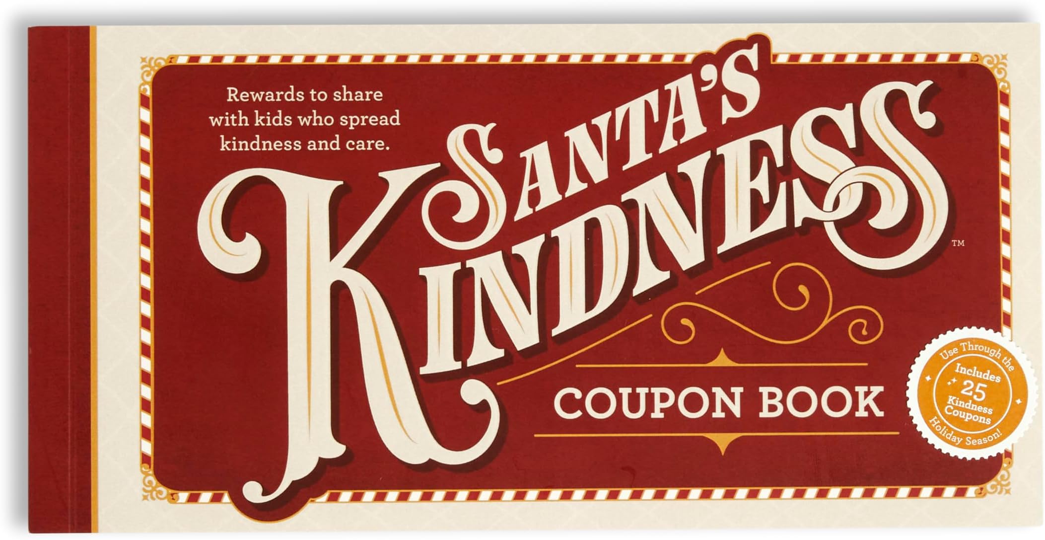 SANTA’S KINDNESS Coupon Booklet For Children Who Spread Kindness and Care, Includes 25 Kindness Coupons