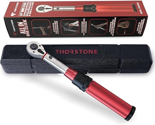 Miniatura 7 de Thorstone Llave dinamométrica de 12, 10-150 FT-LB13.6  203.5 Nm Llave dinamométrica de 90 dientes de engranaje, básculas de doble rango de doble
