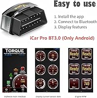 Vista 4 de Vgate Escáner iCar Pro Bluetooth 3.0 OBD2 Solo Android - No para iOS - Revisar la luz del motor