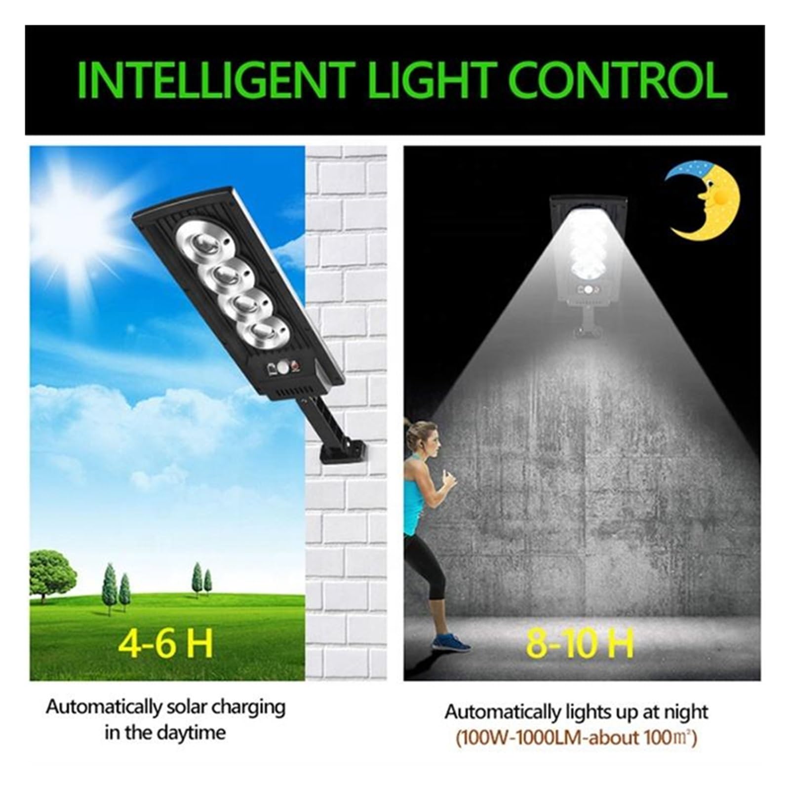 Solarne lampy uliczne na zewnątrz, Solarna lampa uliczna zewnętrzna 60/120/200 LED 8000K światła z czujnikiem ruchu bezpieczeństwo bezprzewodowe zasilane energią słoneczną światła powodziowe do garażu