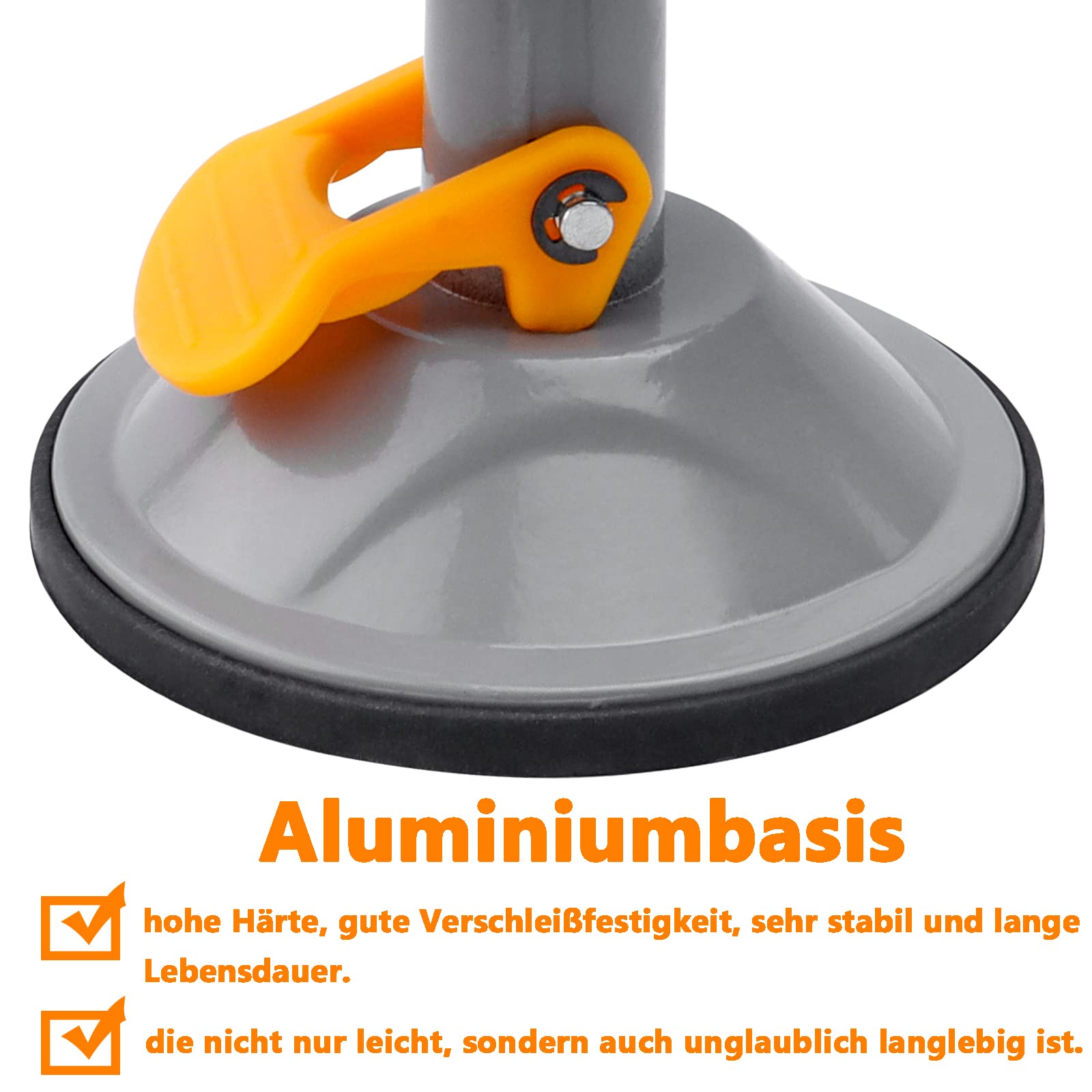 Mini Schraubstock mit 360 Grad Drehung - Klein, Handlich, Stahl - Saugnapf, Sechskantschlüssel Inklusive