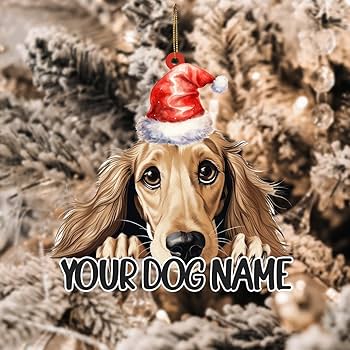 Saluki christmas ornament Clearance
