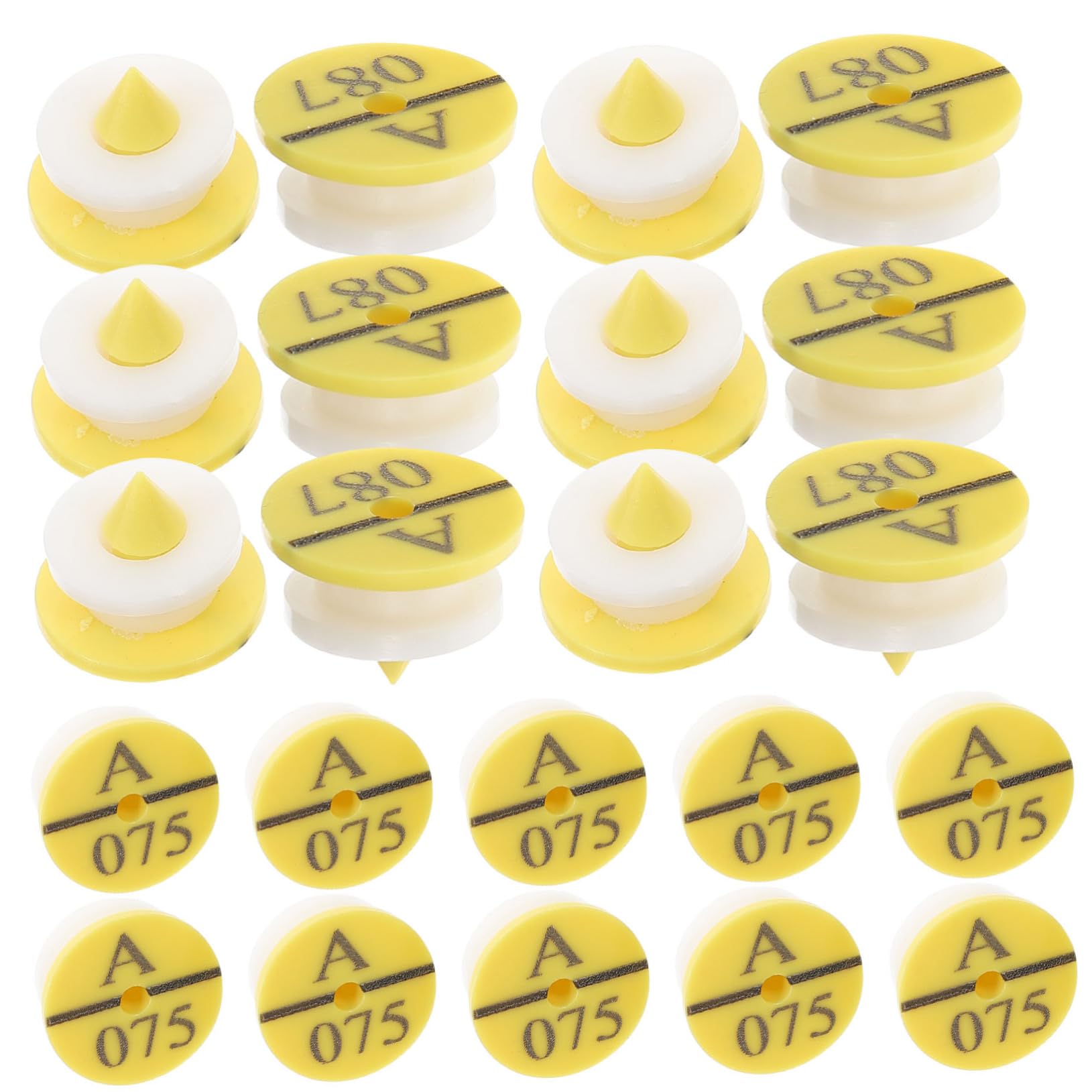 BESPORTBLE 150pezzi Etichette Auricolari Per Pollame e Bestiame Marcatori Per Facili Usare Resistenti e Versatili Per Allevatori Conigli Mucche e