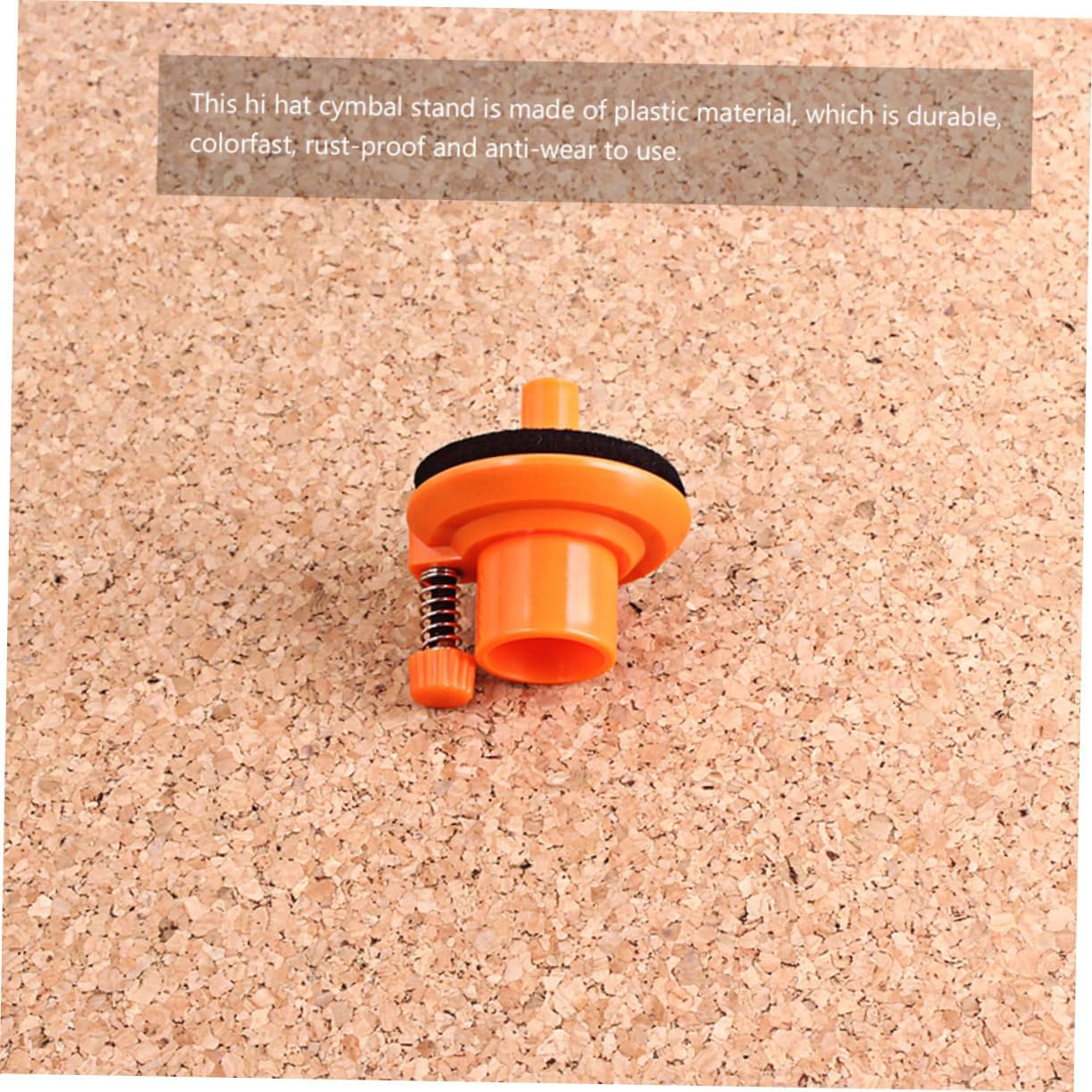 SHOWERORO Orange Cymbal Seat for Drum Set Support Plastic WC30A