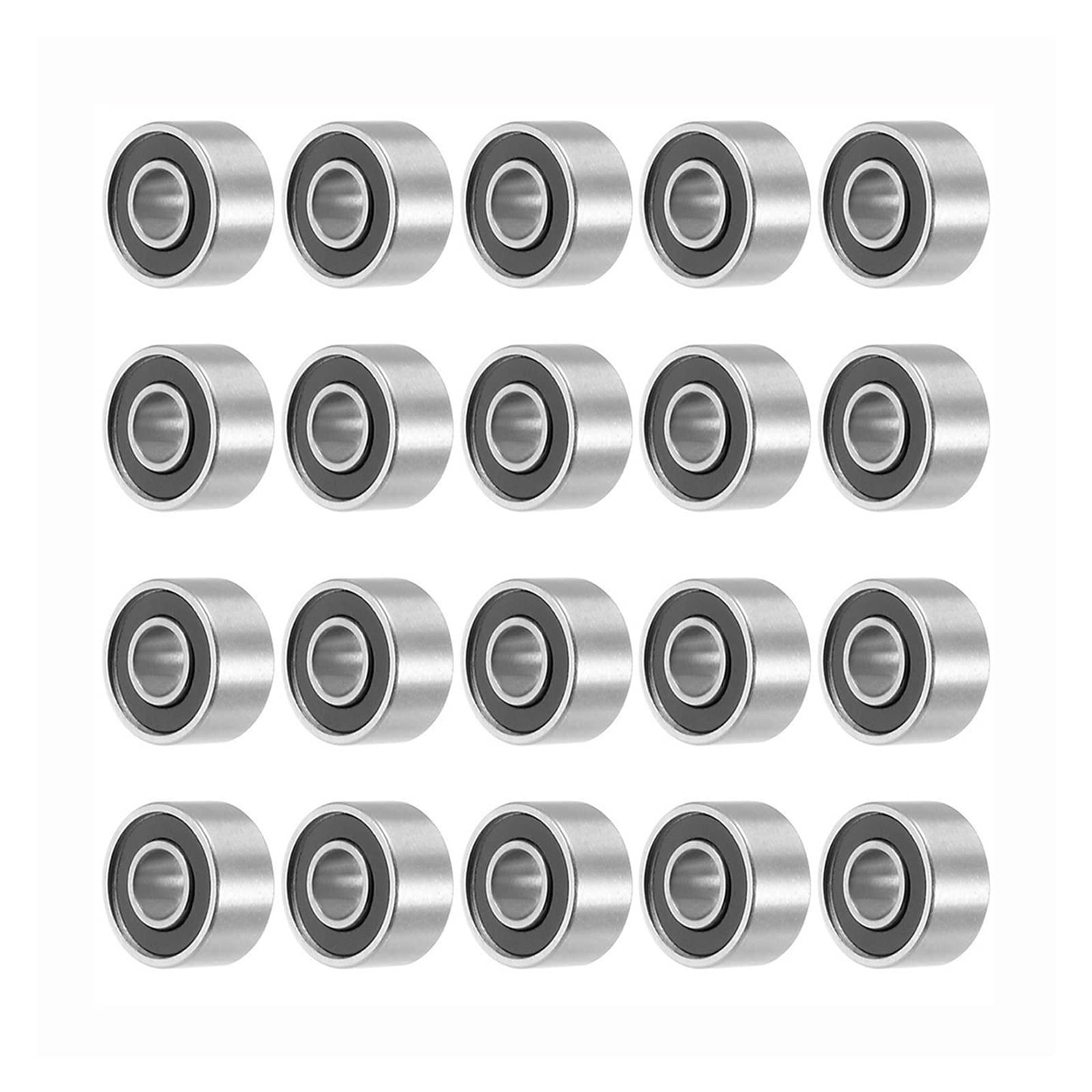 łożyska kulkowe, 20 szt. 693RS 3mm x 8mm 4mm podwójnie uszczelnione miniaturowe łożysko kulkowe zwykłe
