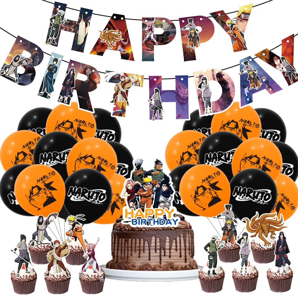 Buy Anime Birthday Party Decorations,Include Happy Birthday Banner