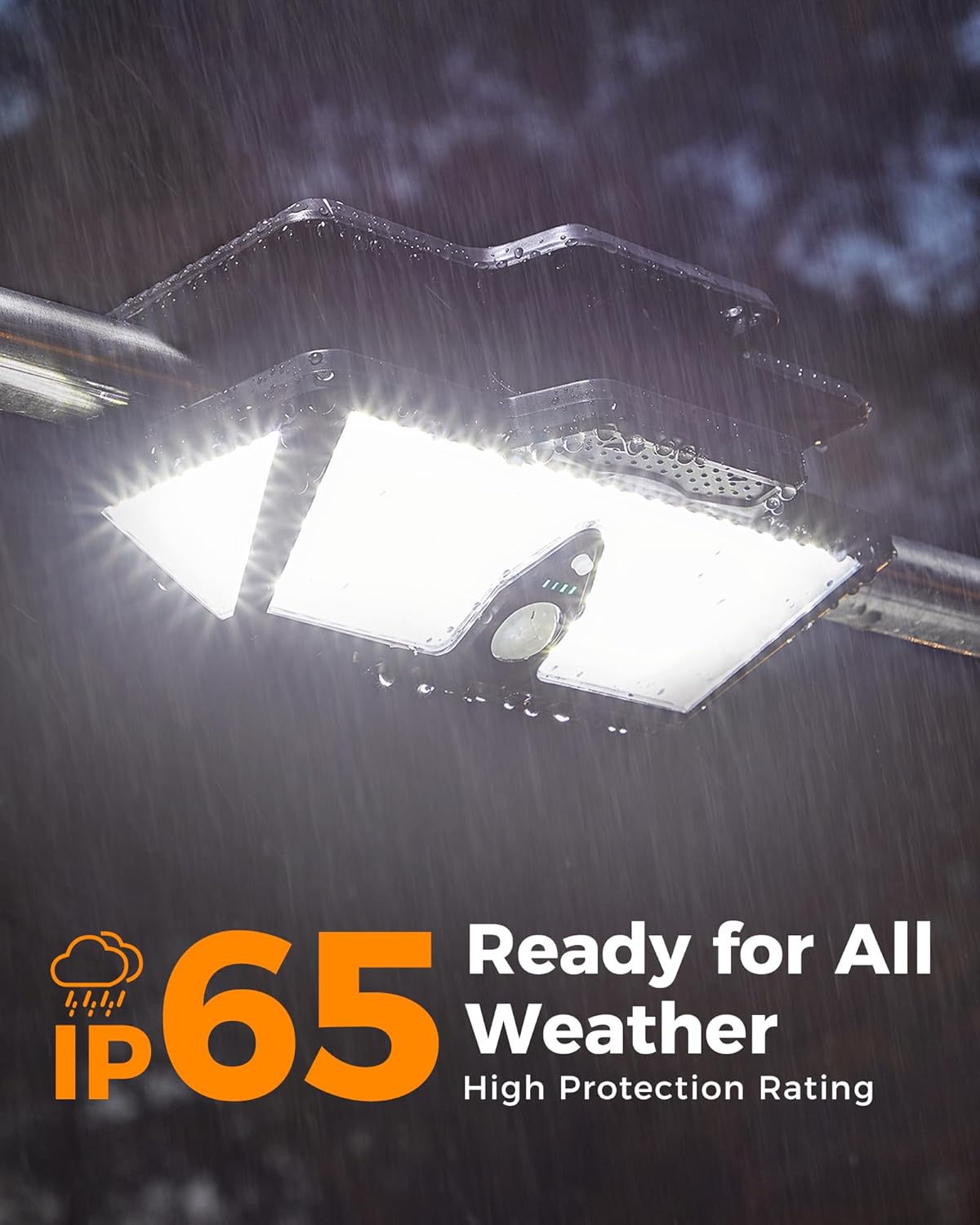 208LED High Bright Solar RV Lights Exterior, Clip on Solar RV Porch Light, 6000 mAh Camper Lights for Outside with Remote Control, Camping Light Outdoor Waterproof Motion Sensor for Camper Awning