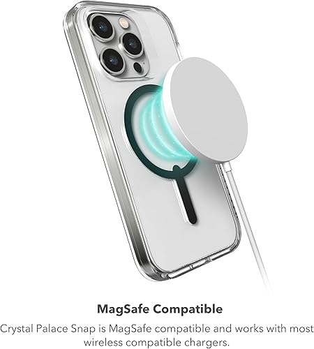 Miniatura 6 de ZAGG Crystal Palace Snap - Funda transparente para iPhone 15 Pro, protección contra caídas (13 pies), grafeno duradero, antiamarilleo y resistente a