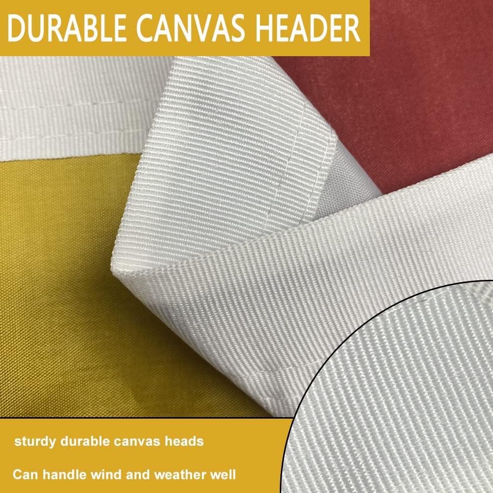 Maryland Flag Double Sided 3x5 Outdoor- Heavy Duty MD Maryland State Flags Banner Gifts Decorations with 2 Brass Grommets 4 Rows Stitched