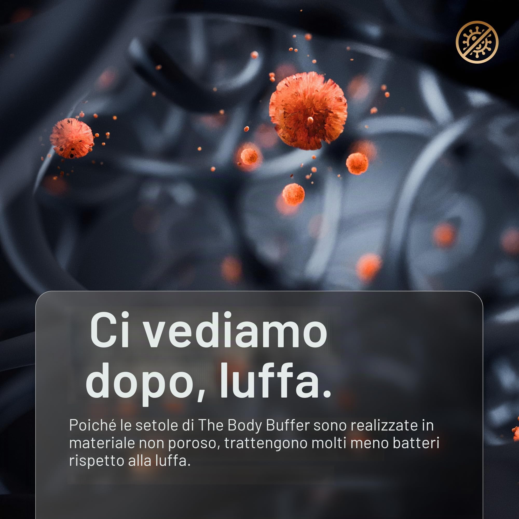 MANSCAPED® Scrubber in silicone di alta qualità, per nutrire, pulire ed esfoliare la pelle, setole di schiuma con impugnatura ergonomica antiscivolo, lunga durata e facile da pulire (confezione da 1)