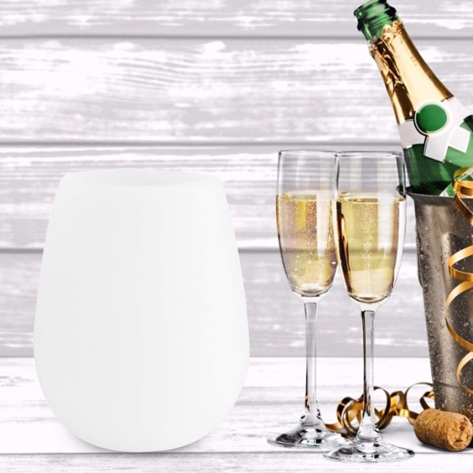 Hapivida Verres à Vin En Silicone Tasse à Boire Portable Réutilisable Pliable Incassable Pour Camping En Plein Air Barbecue Fête Voyages Pique-Nique