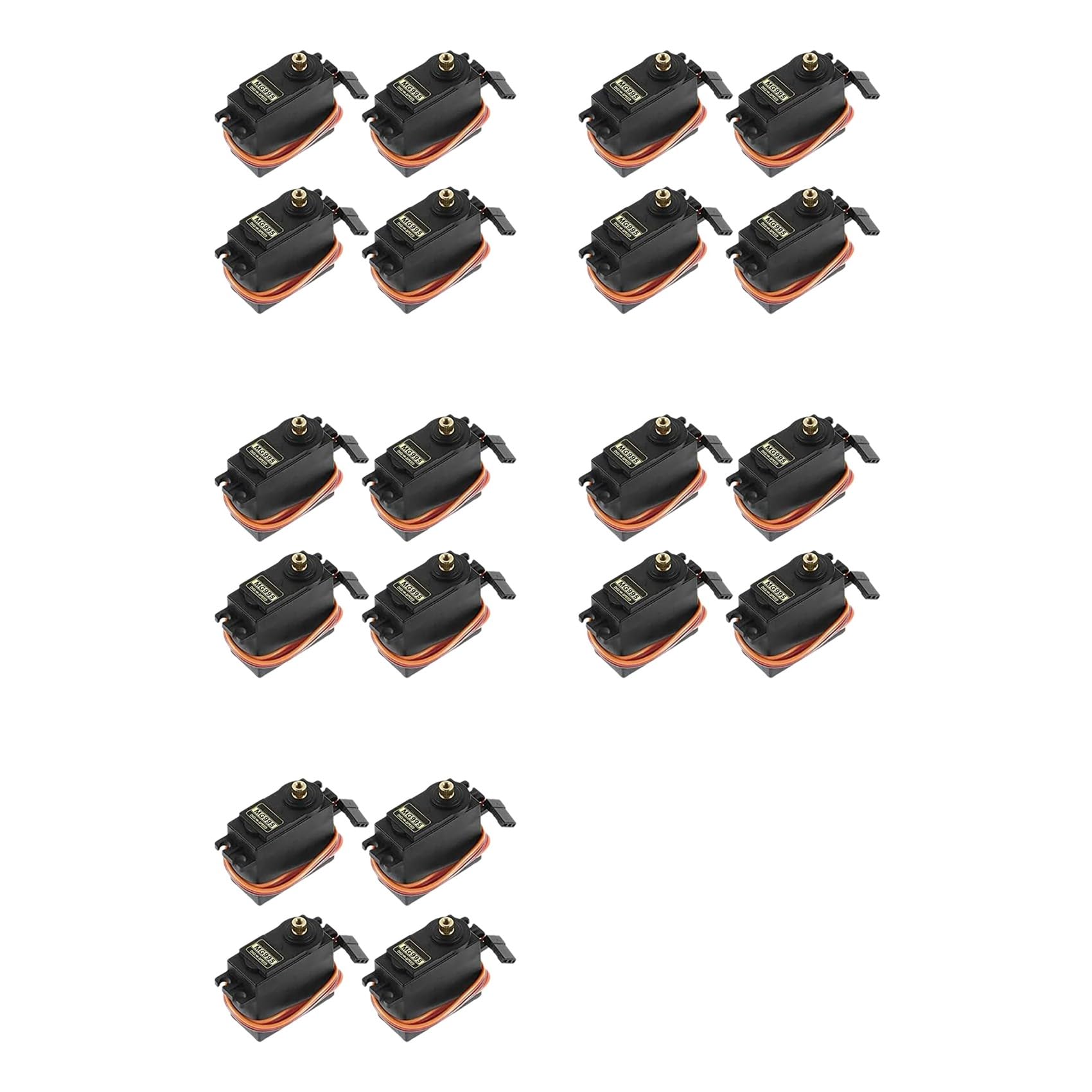 Jnchdghwa Black 20Pcs Servo Motor For Control Angle180 Metal Gear Servo 20Kg Digital High Speed Torque Servo Motor