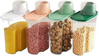 Air Tight Pantry – Aufbewahrungsbehälter, 4 Stück, 2,5 l, Airtight Clear Organizati…