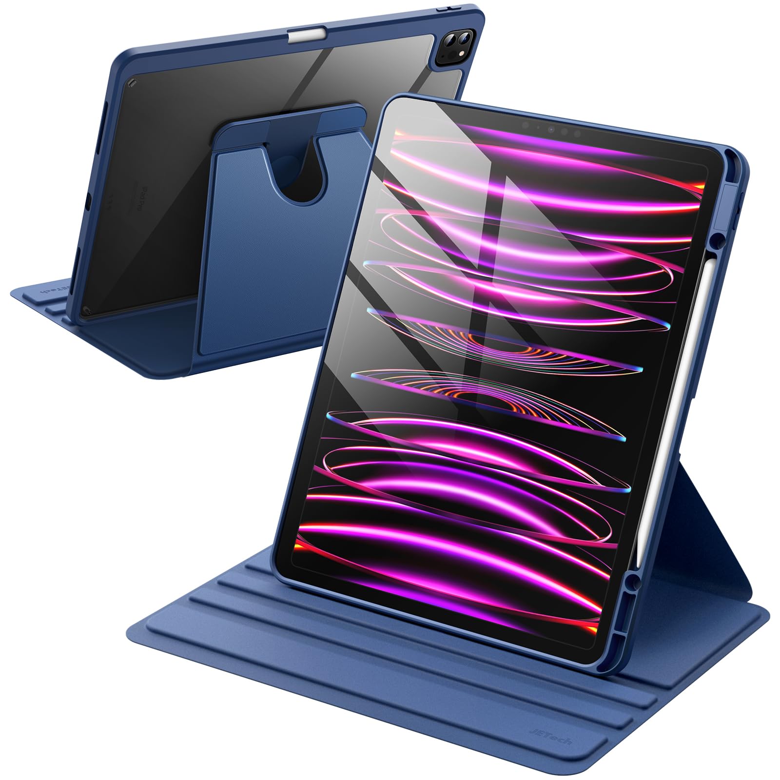 JETech 360° Rotating Case for iPad Pro 12.9" 6/5/4/3, Space Gray — Amazon image 9