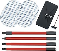 Vista 8 de Microfiber Flat Mops for Floor Cleaning Ocedar Hardwood Floor 'N More Mop, Large Surface Dust Flat Mop with 2 Reusable Pads & 1 Extendable Handle