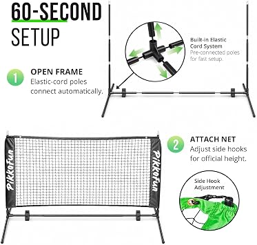 Mini Pickleball Net, 5 FT Portable Dink Practice Net