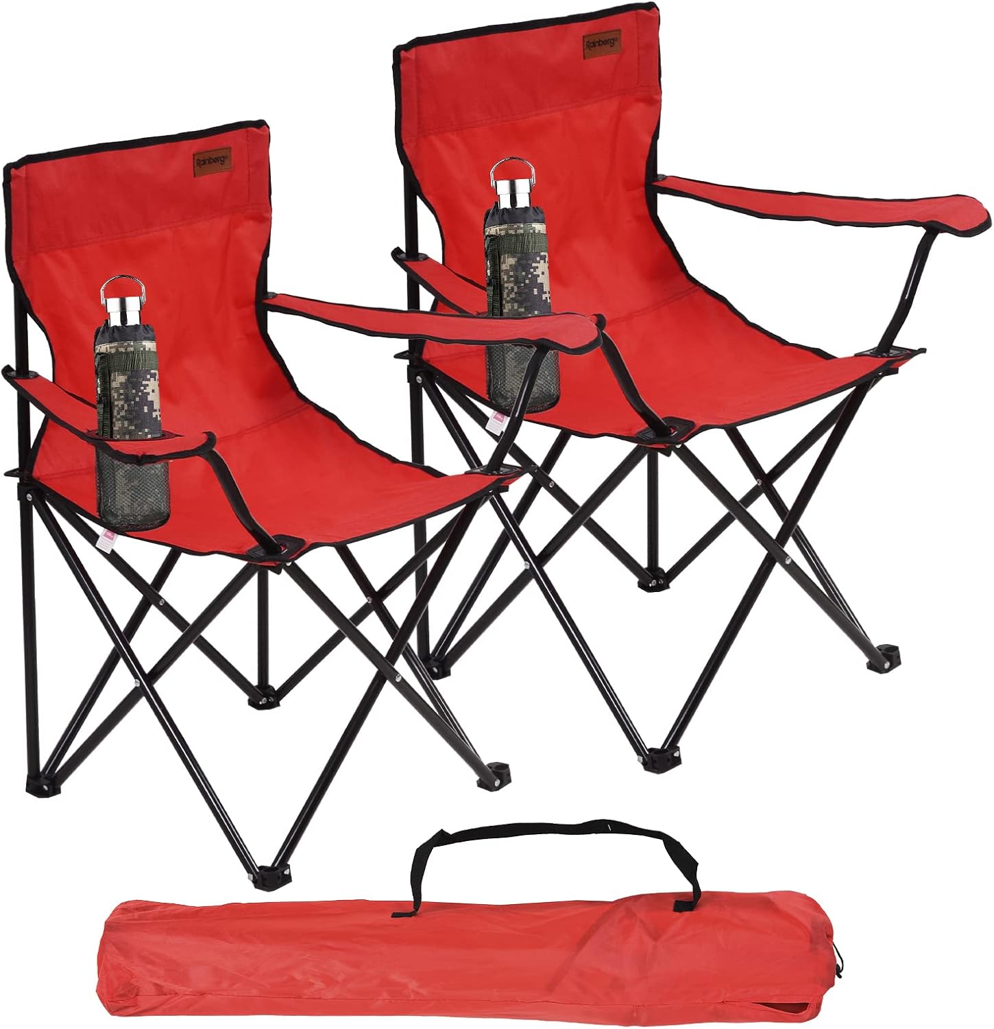 Rainberg Folding Camping Chairs, ExtraWide Lightweight Outdoor Fishing